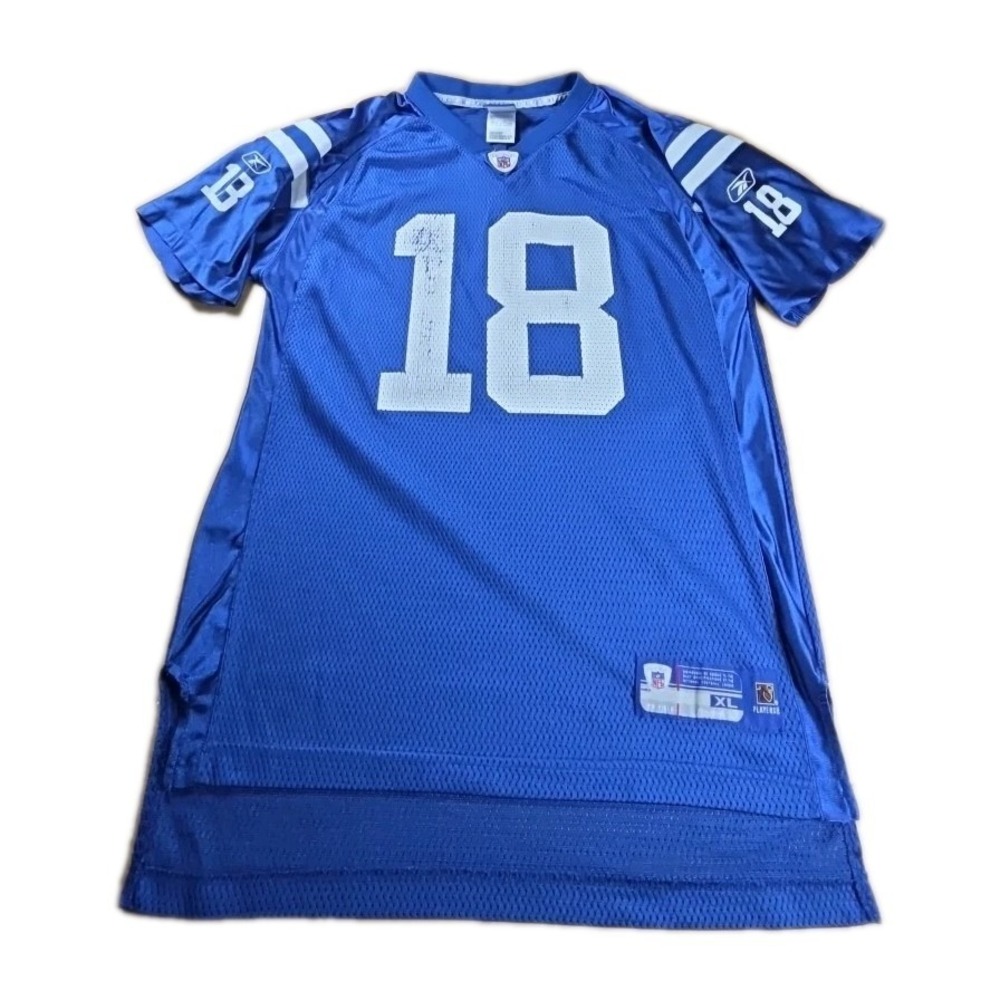 Vintage Indianapolis Colts Peyton Manning Reebok‎ Authentic NFL Jersey Youth XL